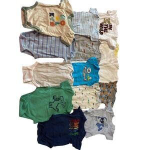 baby one piece outfit 0-3. lot of 14 pieces